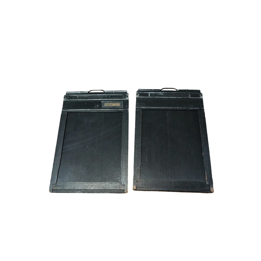 (2) Vintage 4x5 Graflex Graphic Cut Film Back Holder Type 5
